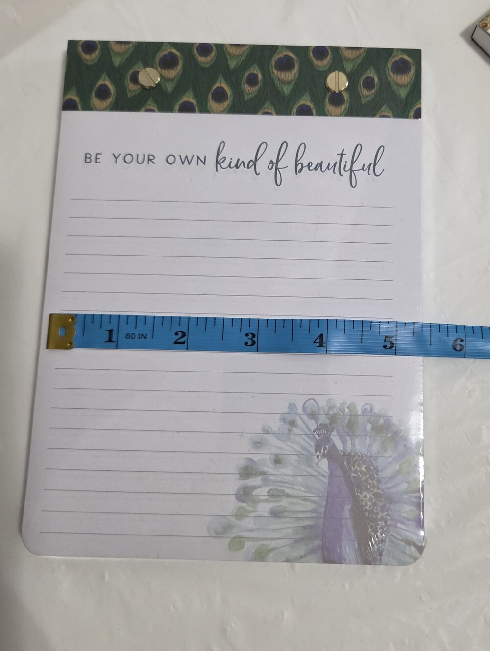 Peacock Print Notepad & Notes Set - Blue & Green - Picture 11 of 11